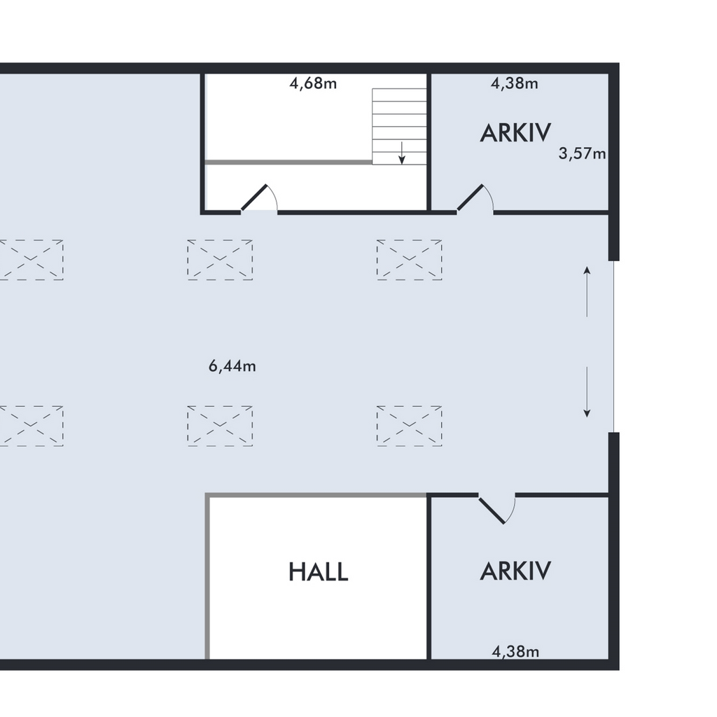 Depotrum/arkiv udlejes - 1. sal