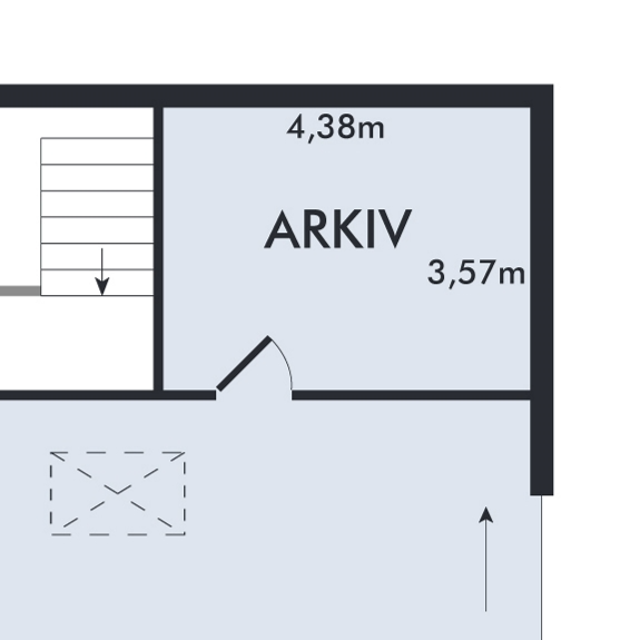 Depotrum/arkiv udlejes - 1. sal